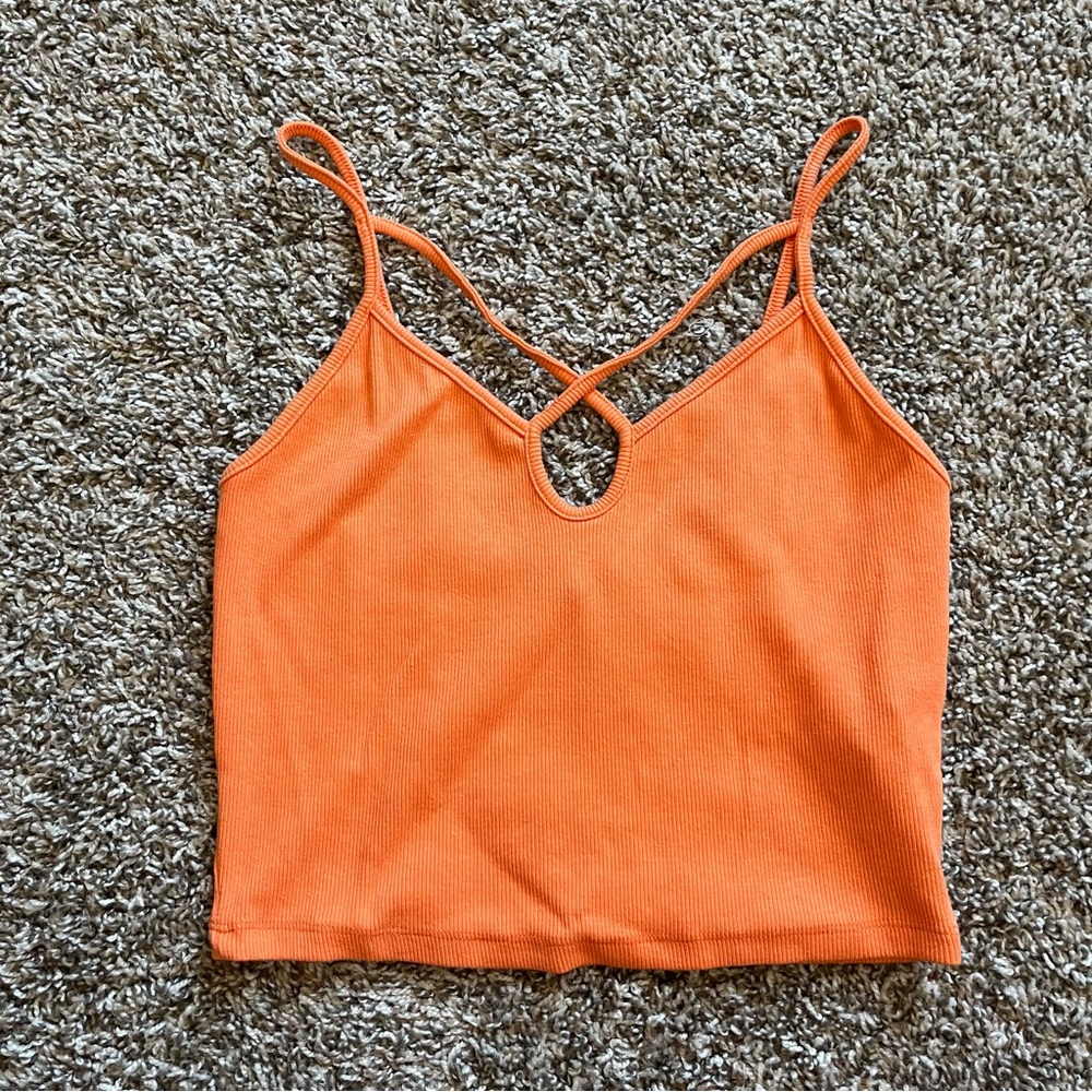 Zara Orange Tank - Size Large